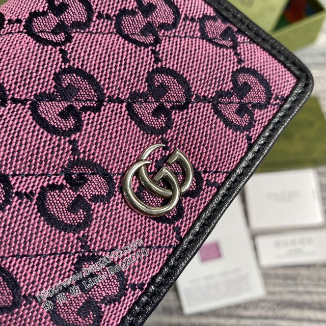 Gucci新款包包 古馳GG marmont小卡包 Gucci帆布零錢包 466492  ydg3283